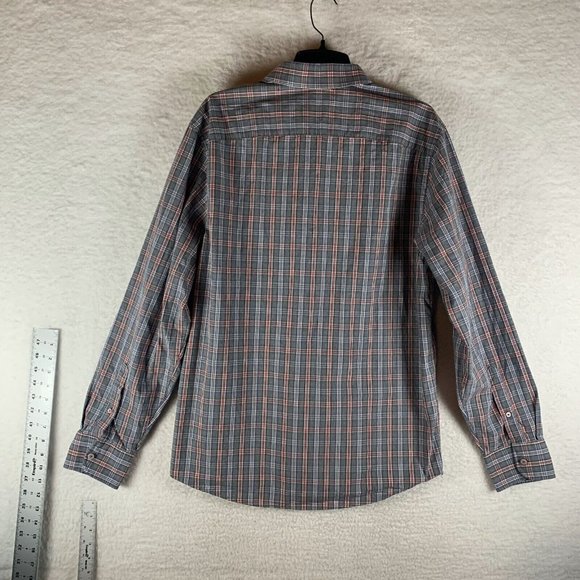 UNTUCKit Shirt Men's XL Gray Plaid 100% Cotton Long Sleeve Casual Button-Up 8530 - Picture 2 of 7